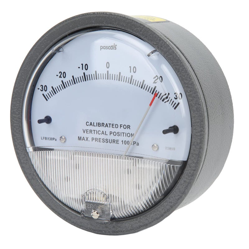 Aluminum Differential Pressure Meter HVAC Pointer Gauge For Room Electronics Aerospace - Image 4