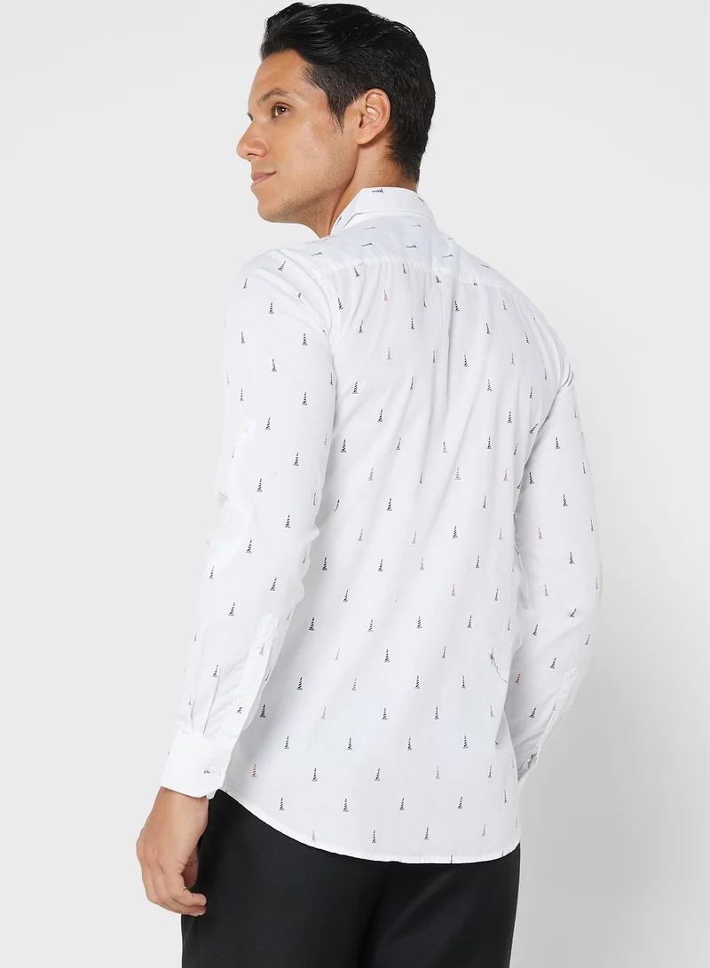Robert Wood Semi Cutway Collar Regular Full Sleeve