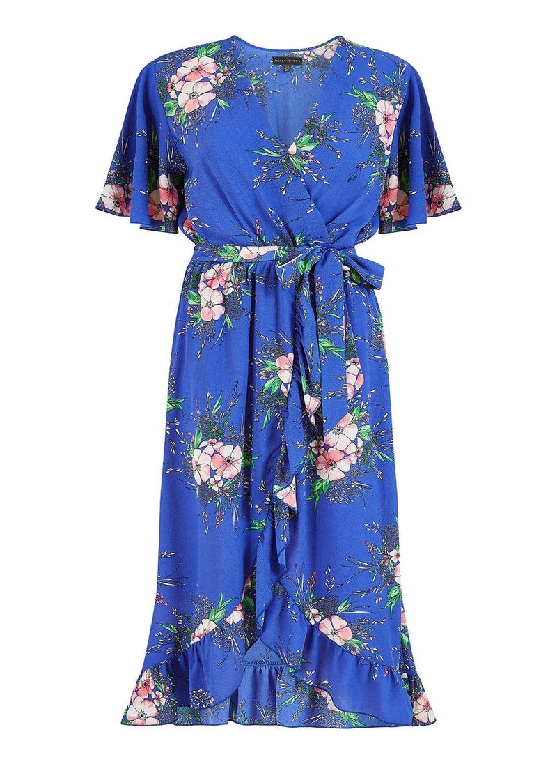 MELA LONDON Floral Print Wrap Dress - Image 5