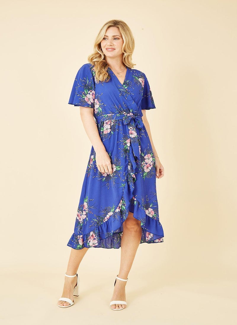 MELA LONDON Floral Print Wrap Dress - Image 1