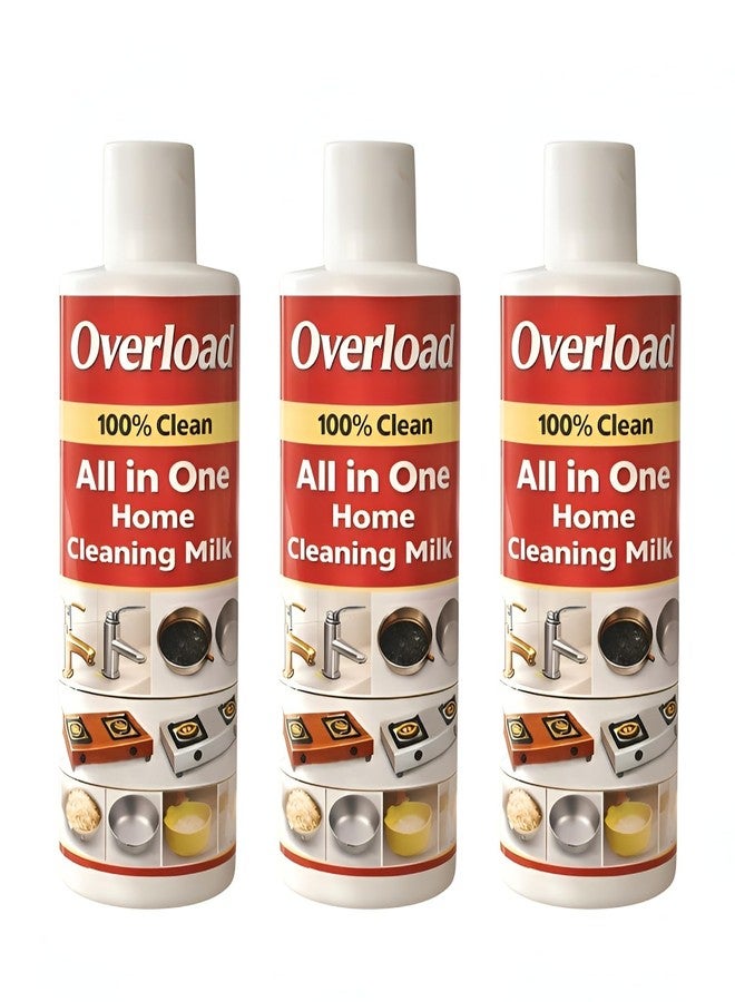 Powerful Multi Home Cleaning Milk | One Solution for Every Surface | Cleans Floors, Tiles, Kitchen & Bathroom | Multi-Purpose Cleaner, Each 100ml, Pack of 3 - Image 1