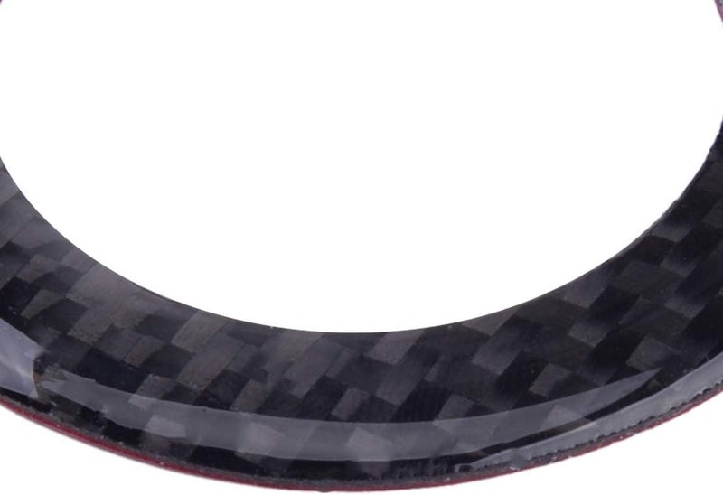 QASULER Car Steering Wheel Emblem Ring Cover Trim - Image 2