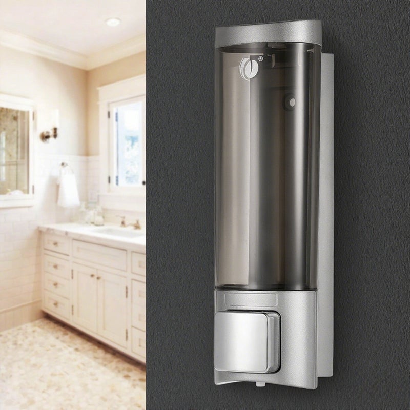 Manual Hand Soap Dispenser with Double Sided Foam Tape Wall Mount Liquid Shampoo Shower Gel Dispenser Hand Cleanser Washroom Lotion Dispenser for Bathroom Restroom Hotel 200ml - Image 3