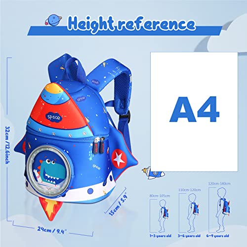 yisibo Led Lights Dinosaur Backpack Waterproof Toddler Backpack Kindergarten Preschool Schoolbag for Kids Baby Boys Girls… - Image 3