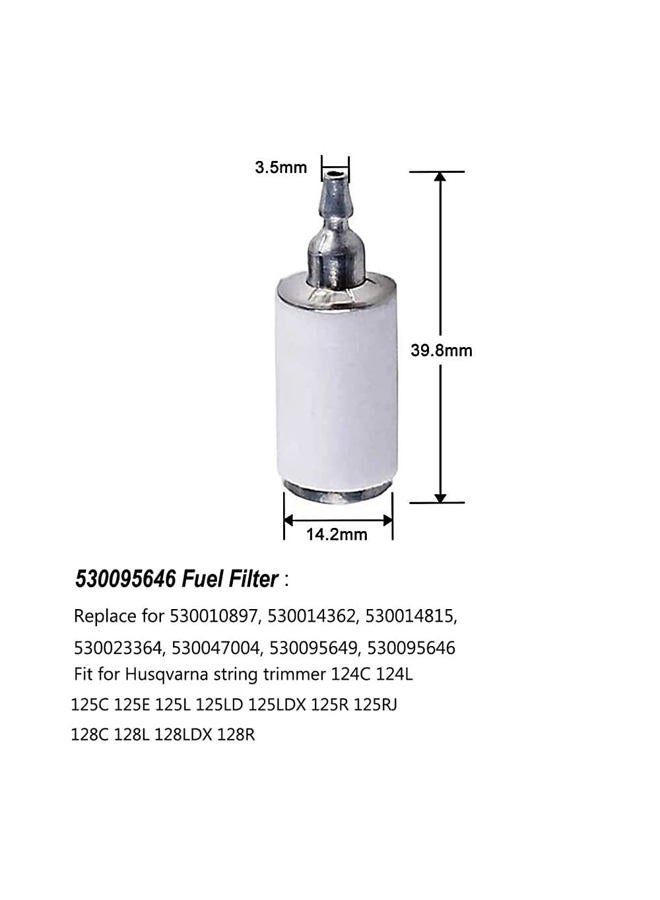 HUSWELL 530095646 Fuel Filter for Husqvarna Poulan Craftsman Gas Leaf Blower String Trimmer Weedeater Chainsaw Brush Cuter Pole Pruner Edger - Image 2