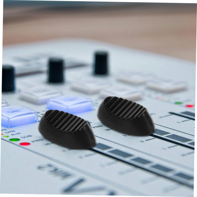 10Pcs Black Plastic Console Mixer Slider Knobs 4MM Audio Equipment Replacement Push Pull Caps - Image 5