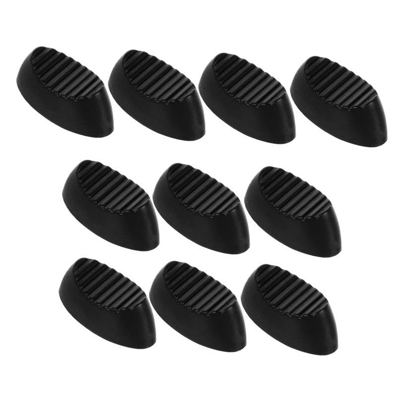 10Pcs Black Plastic Console Mixer Slider Knobs 4MM Audio Equipment Replacement Push Pull Caps - Image 2