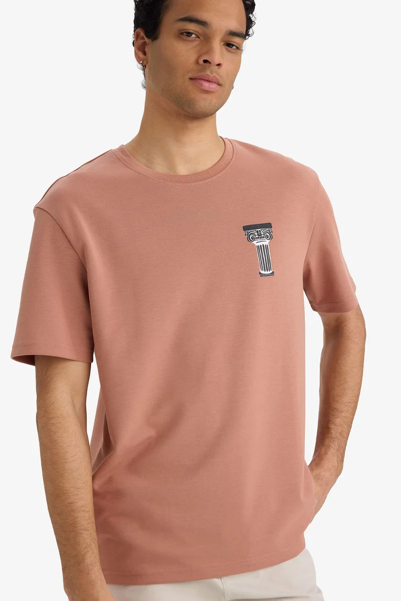 ديفاكتو Breathable Fabric Printed T-Shirt