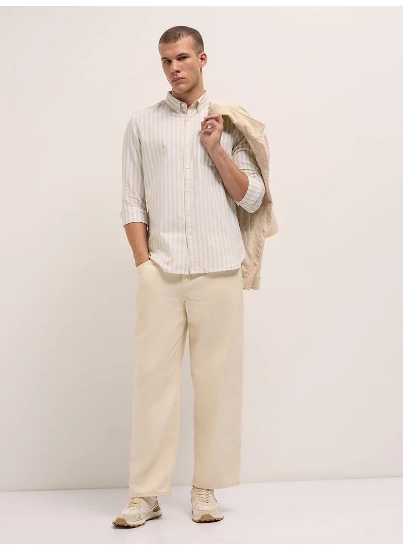 THE BEAR HOUSE  Men’s Shirt for Office, Casual & Party Wear | Comfortable Long Sleeve Shirt with Classic Collar, Button Closure & Versatile Stylish Look for Men | Best Price UAE