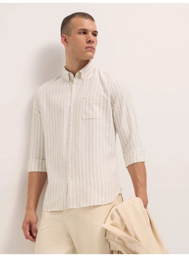 THE BEAR HOUSE  Men’s Shirt for Office, Casual & Party Wear | Comfortable Long Sleeve Shirt with Classic Collar, Button Closure & Versatile Stylish Look for Men | Best Price UAE