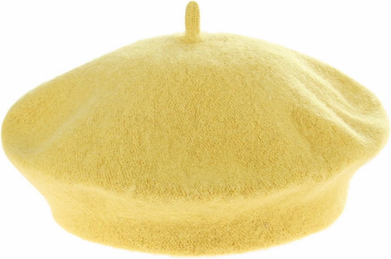 Brcus Kids Girls French Beret Hat Artist Hat Solid Warm Beanie Cap Winter Autumn - Image 1