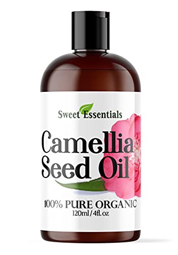 Sweet Essentials Organic Camellia Seed Oil | Imported From Japan | 4oz Bottle | 100% Pure | 100% Organic | For Hair & Skin Use | Japanese Beauty Oil | Camellia Oleifera - Image 1