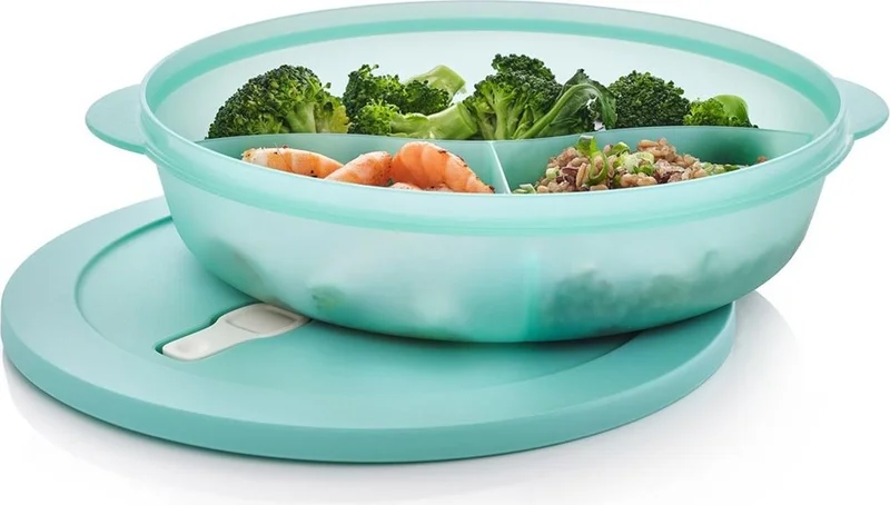 Tupperware Micro Compartment Container 1.4l Blue