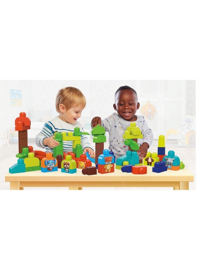 Mega Brands Mega Bloks Woodland Friends Preschool Building Set, Plant-Based Blocks, Multicolor  - Image 5