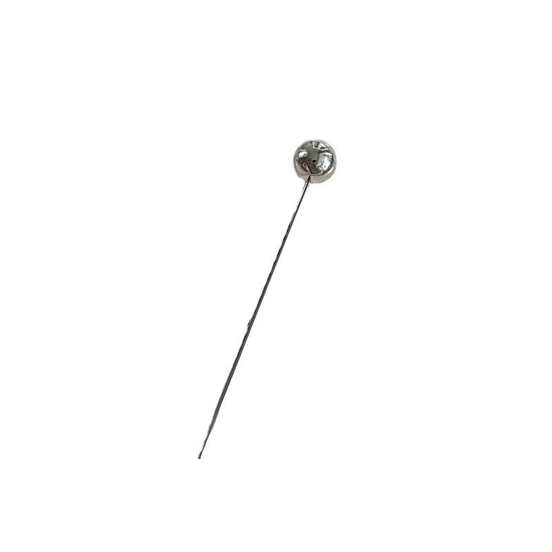 Generic Korean design sense hair hairpin gold simple daily all-match one type of hairpin ancient Chinese clothing Silver round hairpin