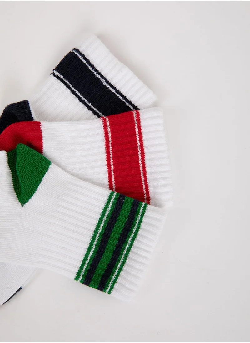 ديفاكتو 3-Pack Cotton Non-Slip Sole Long Socks