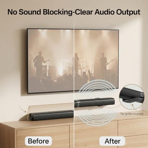 Yibracki Ultra Slim Soundbar Mount Fit Small Sound Bars for TVs, Compact Sound Bar Mount Bracket for Samsung HW-S700D Mount Under or Above TVs, Secure Anti-Slip Design for Low-Profile Soundbar, Easy to Install - Image 3