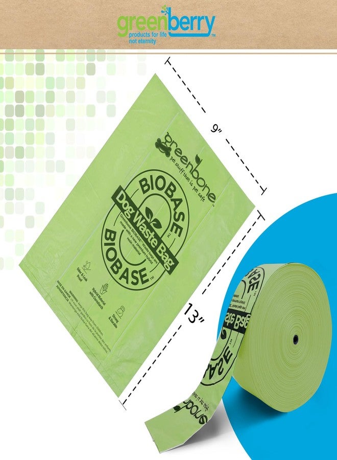 أكياس فضلات الحيوانات الأليفة Greenbone BioBase Pull and Go، لفة 300 كيس، بدون رائحة، للاستخدام المنزلي أو في صندوق الحديقة، موزع - Image 2