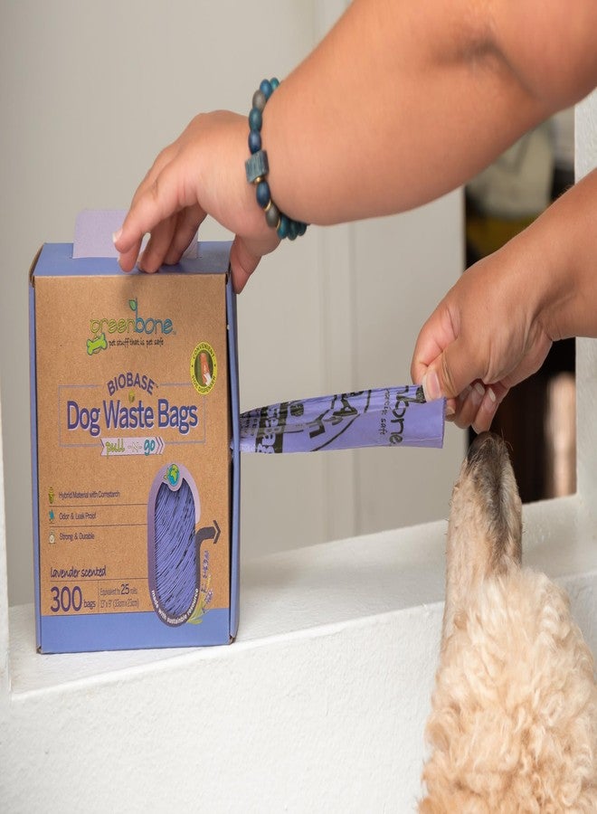 أكياس فضلات الحيوانات الأليفة Greenbone BioBase Pull and Go، لفة 300 كيس، بدون رائحة، للاستخدام المنزلي أو في صندوق الحديقة، موزع - Image 3