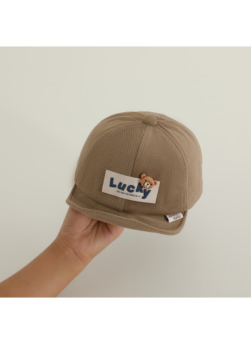 Generic - Versatile Baby Hat For Boys And Girls Cute Duck Tongue Design Breathable Sun Protection Cap For Spring And Autumn Beige - Image 1