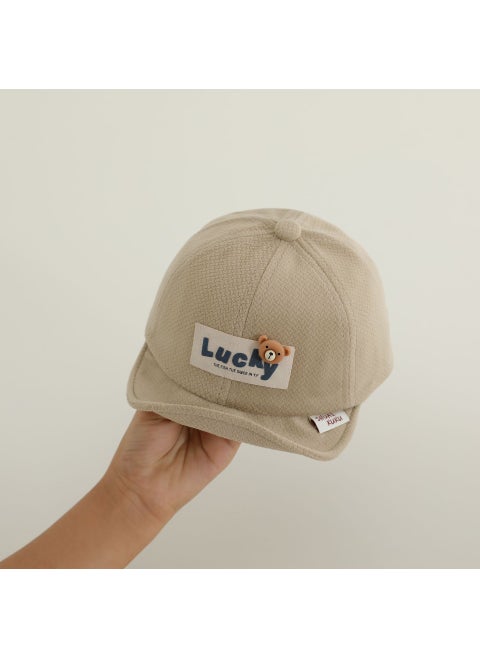 Versatile Baby Hat For Boys And Girls Cute Duck Tongue Design Breathable Sun Protection Cap For Spring And Autumn Beige
