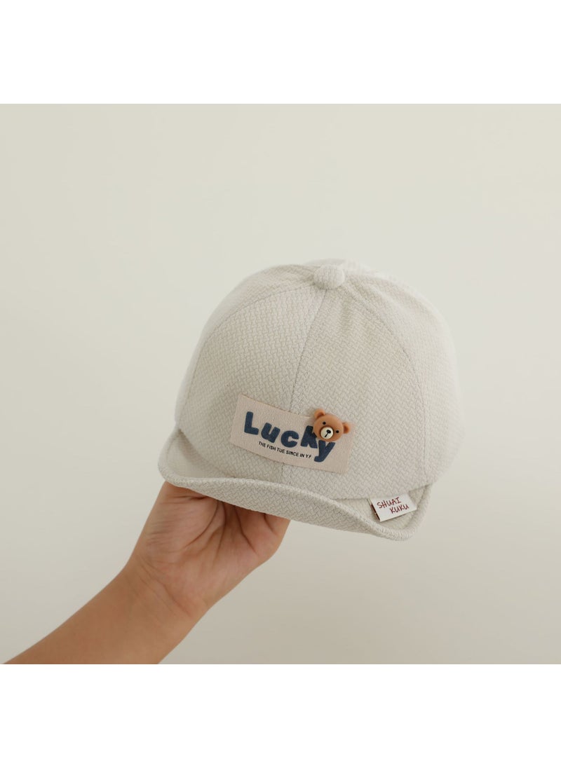 Generic - Versatile Baby Hat For Boys And Girls Cute Duck Tongue Design Breathable Sun Protection Cap For Spring And Autumn Beige - Image 1