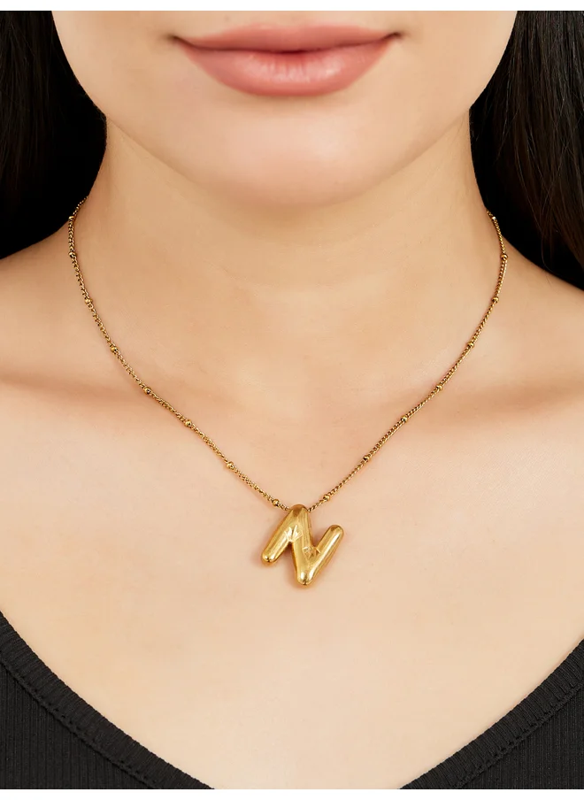 ستايلي Styli Initial N Pendant Necklace