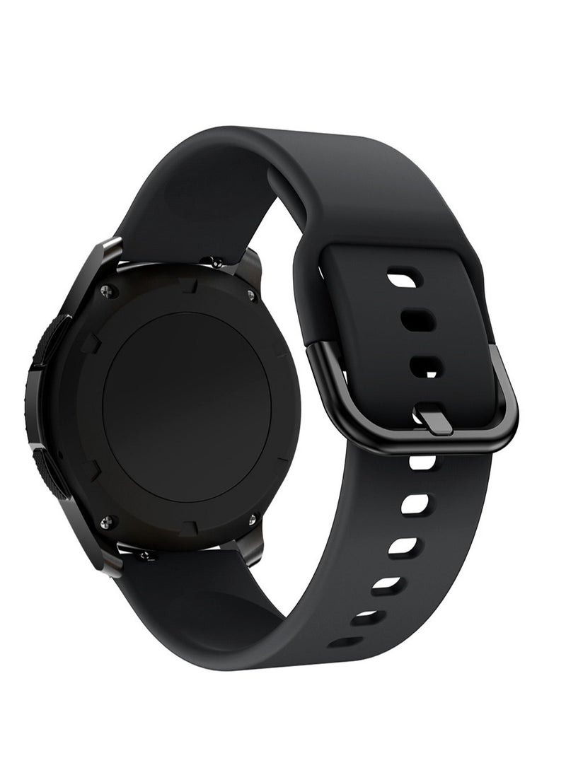 TWEGGON 22MM Silicone Watch Band Compatible with Huawei Watch 3GT3GT2 Amazfit GTR Series Black 