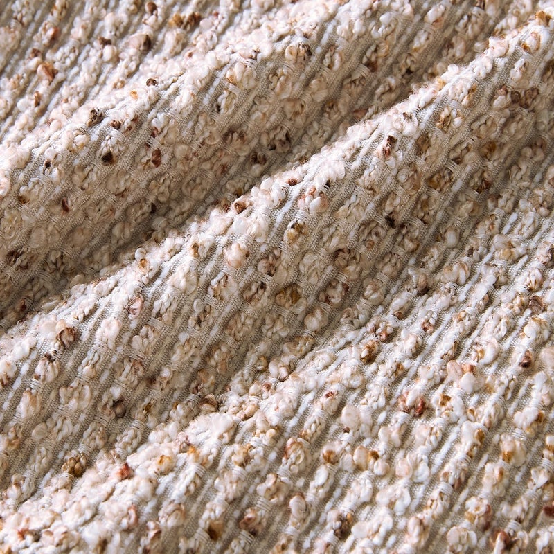 Allorry Decorative Lumbar Pillow Cover 12x20 Beige Striped Soft Wool Lumbar Throw Pillow Neutral Textured Boho Cushion Covers for Modern Farmhouse Sofa Bedroom Living Room Decor SY011-A12 - Image 3