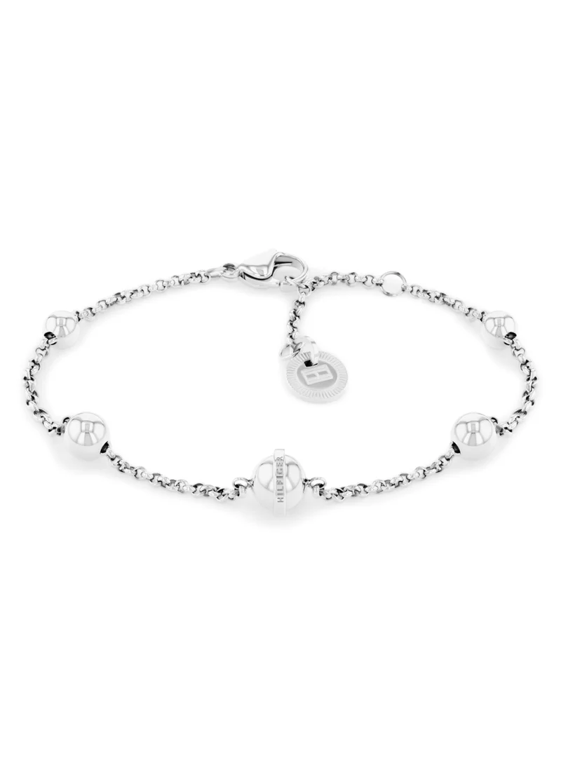 تومي هيلفيغر Tommy Hilfiger Women's Silver Chain Bracelets - 2780816