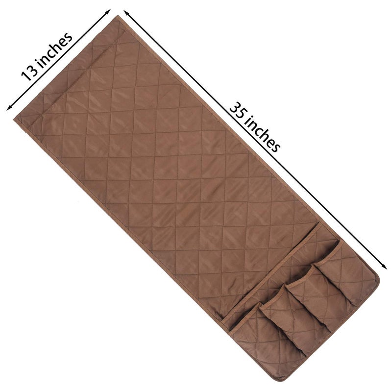 MDSTOP 5 Pockets Remote Control Holder, Magazine Rack, Space Saver Organizer, Draped Over Sofa, Couch, Recliner Armrest - Image 3
