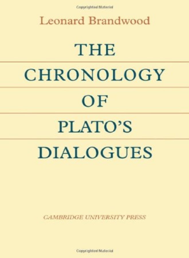 The Chronology Of Plato'S Dialogues