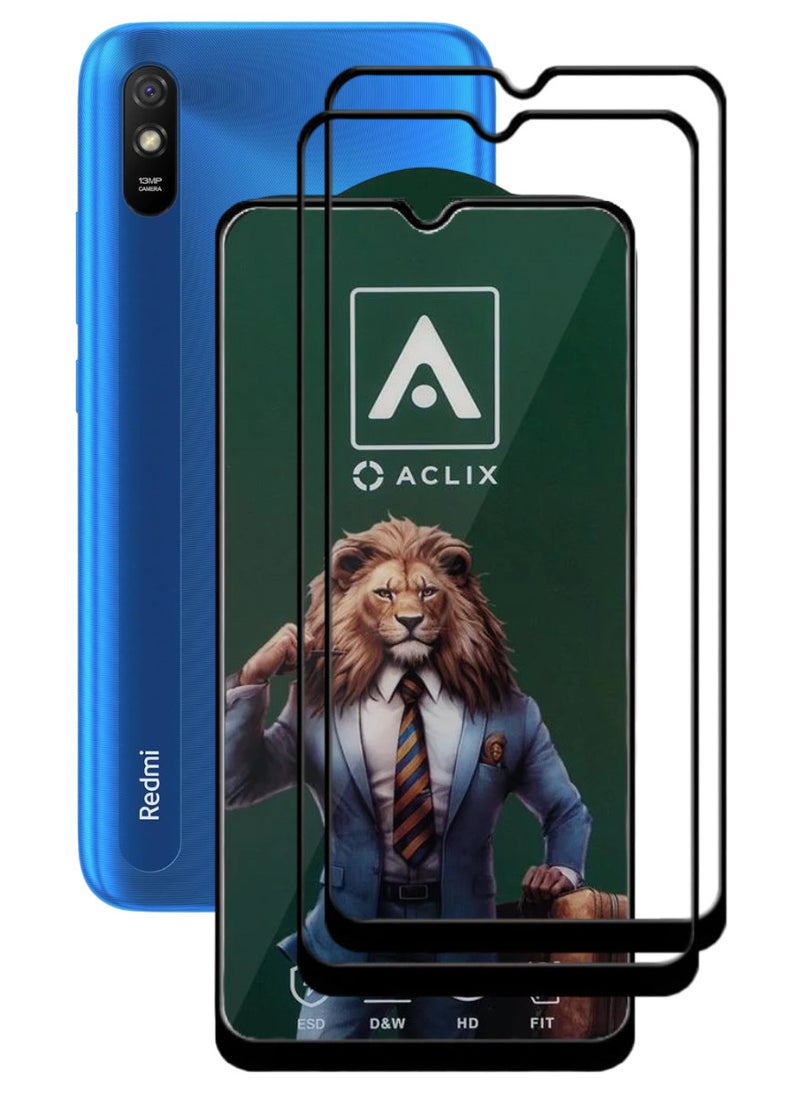 ACLIX 2 Pieces Antistatic ESD Dustproof Premium Quality High Definition Tempered Glass Screen Protector Designed For Xiaomi Redmi 9A - Image 1