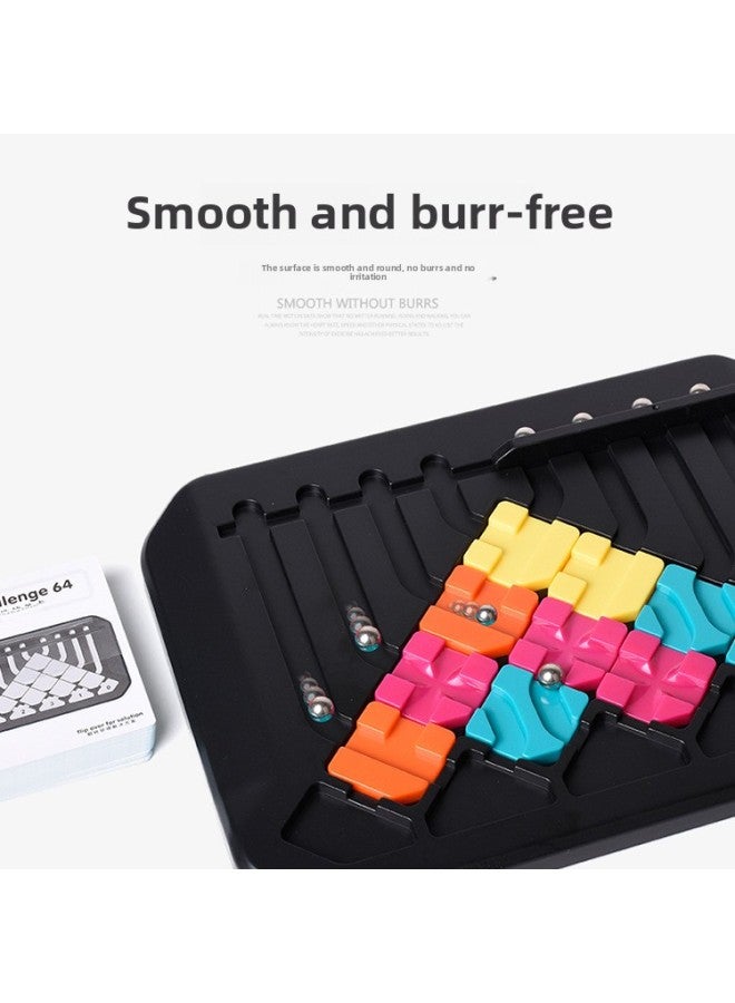 Pinball Ring Road Children's Thinking Toy Logical Thinking Training Early Education Puzzle Game Chess Board Game Toy-color:Marble Loop  - Image 4