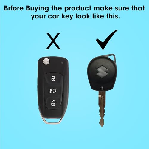 OTO2EYE Premium Metal Key Cover Compitable for Suzuki Swift | Ertiga | Wagonr | Celerio | Swift Dzire | Alto | Fronx | Breza | S Presso | Ignis 2 Button Remote Key - Image 5
