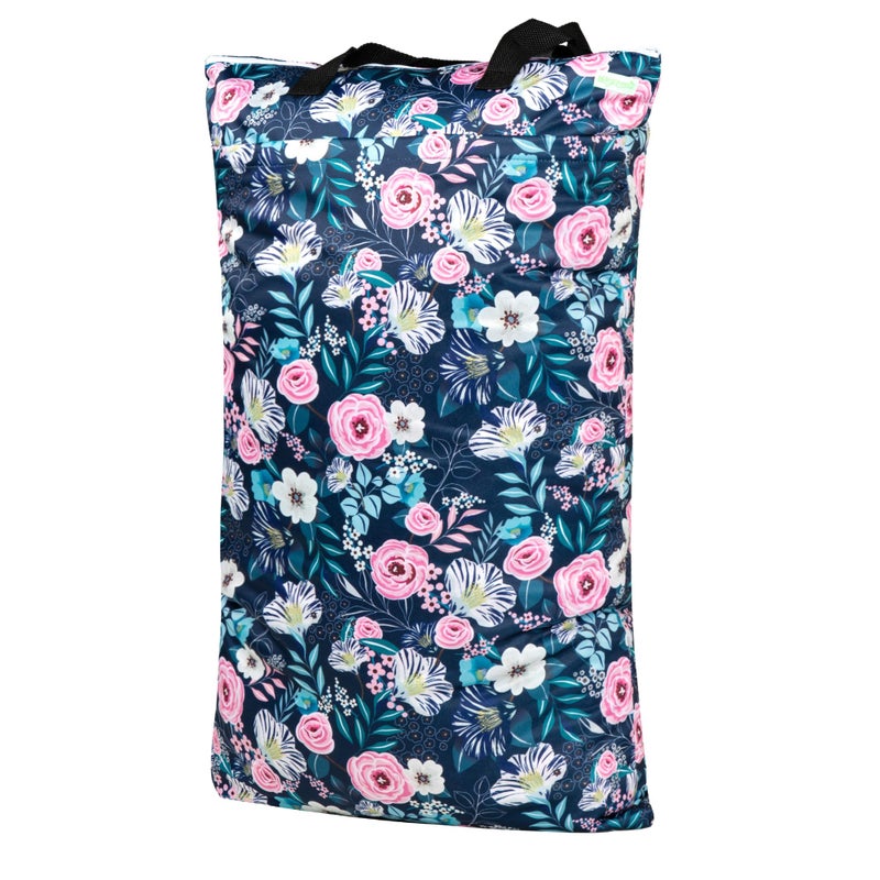 wegreeco Reusable Hanging Wet Dry Cloth Diaper Bag Flower1 - Image 2