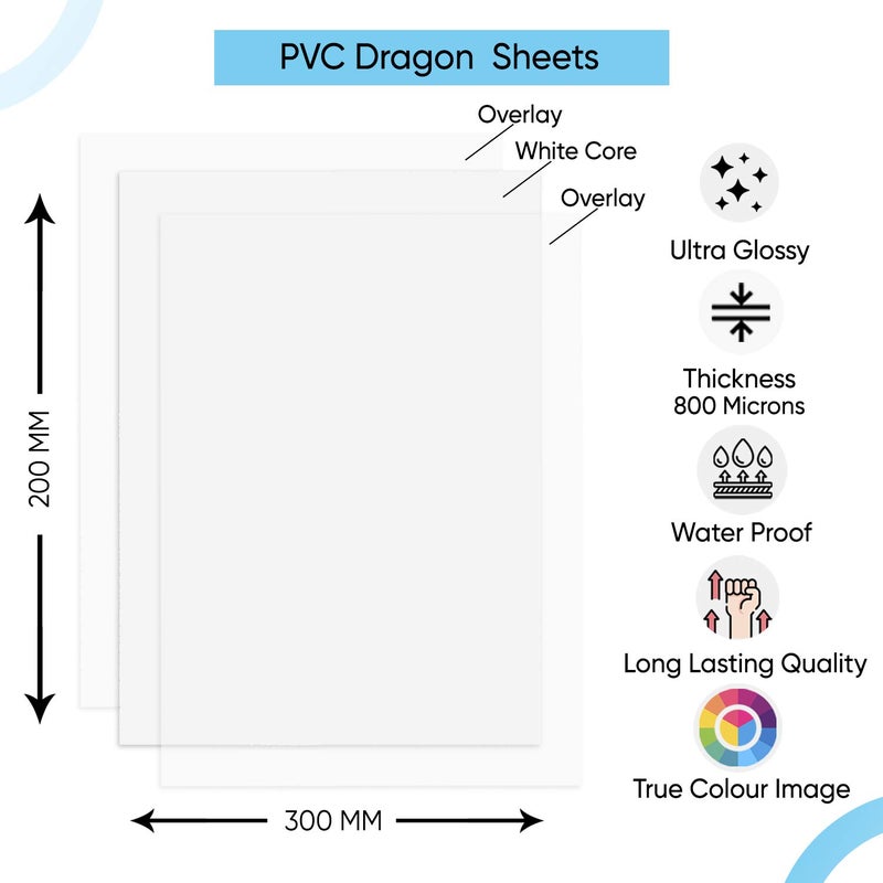 POLYCROM Store Korean PVC Lamination Dragon Sheet A4 Size 800 Micron : Imported Korean Sheets - Image 3