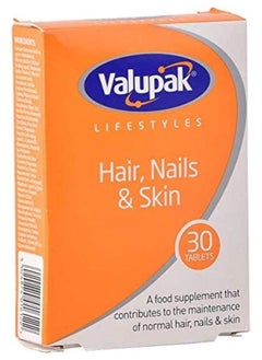 VALUPAK Valupak Hair Nails and Skin Supplement - 30 tabs  - Image 1