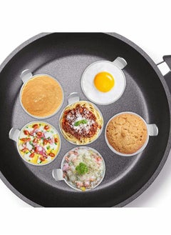 Y&D 4-Pack Egg Mold Ring Stainless Steel Round Rings for Frying or Poaching Eggs Non Stick Molds Cooking Fried Pancake Beefsteak  - Image 4