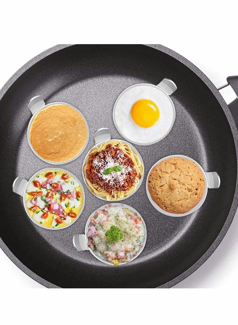 Y&D 4-Pack Egg Mold Ring Stainless Steel Round Rings for Frying or Poaching Eggs Non Stick Molds Cooking Fried Pancake Beefsteak  - Image 4