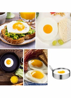 Y&D 4-Pack Egg Mold Ring Stainless Steel Round Rings for Frying or Poaching Eggs Non Stick Molds Cooking Fried Pancake Beefsteak  - Image 5