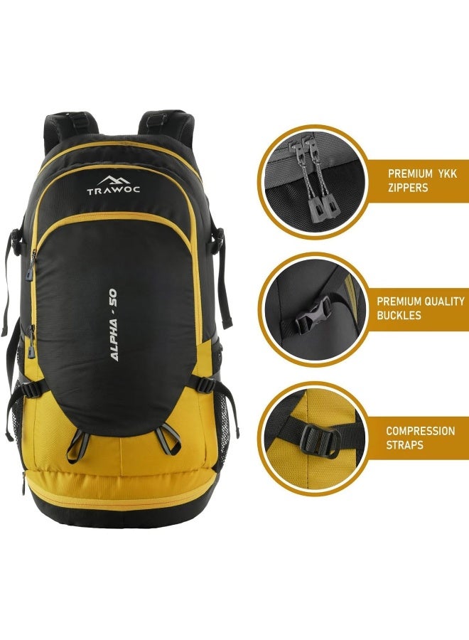 TRAWOC ALPHA 50 Litre Travel Backpack - Image 2