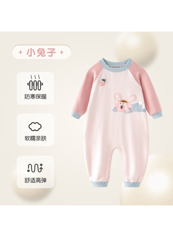 Shanbaomay Autumn Winter Children's One-piece Pajamas True Velvet Thick Warm Uni Baby Sleeping Bag Homewear Little Crocodile 140cm - Image 4
