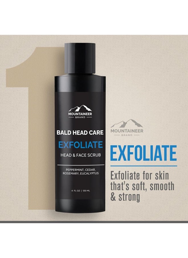 mountaineer brand Mountaineer Brand Ultimate Bald Head Care Gifts Bundle For Men | All Natural 5 Step Skin Care for Healthy Scalp & Face | Exfoliate Scrub | Cleanse Wash | Shine Away | Moisturizing Balm | Detox  - Image 3