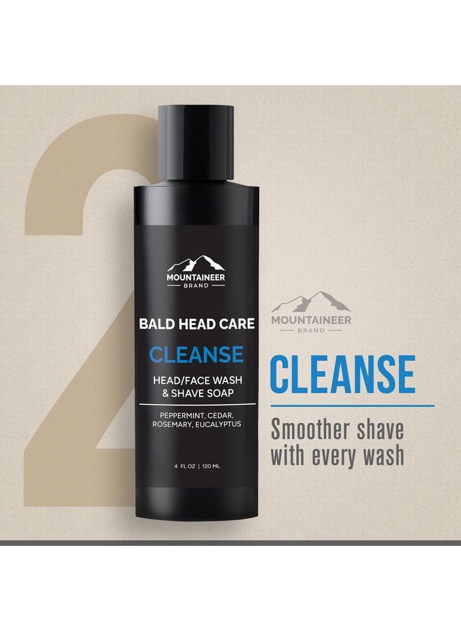 mountaineer brand Mountaineer Brand Ultimate Bald Head Care Gifts Bundle For Men | All Natural 5 Step Skin Care for Healthy Scalp & Face | Exfoliate Scrub | Cleanse Wash | Shine Away | Moisturizing Balm | Detox  - Image 4