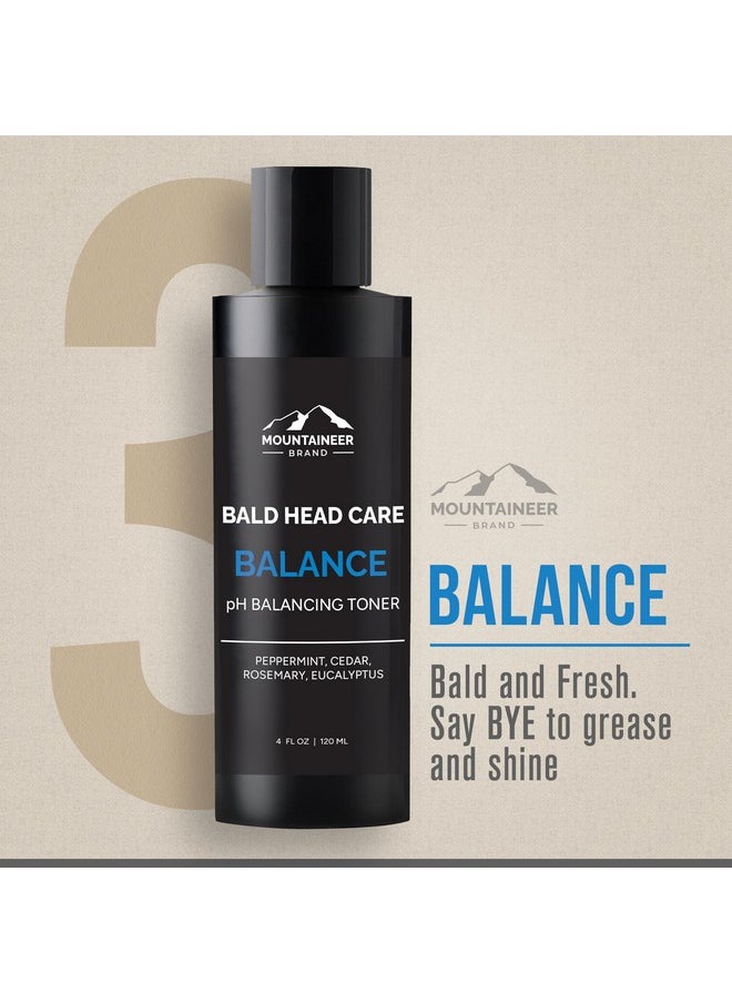 mountaineer brand Mountaineer Brand Ultimate Bald Head Care Gifts Bundle For Men | All Natural 5 Step Skin Care for Healthy Scalp & Face | Exfoliate Scrub | Cleanse Wash | Shine Away | Moisturizing Balm | Detox  - Image 5