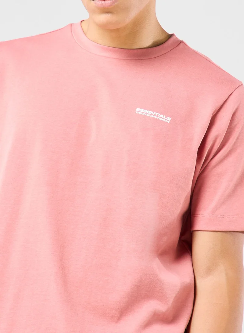 The Giving Movement Regular Logo Space Printed T-Shirt