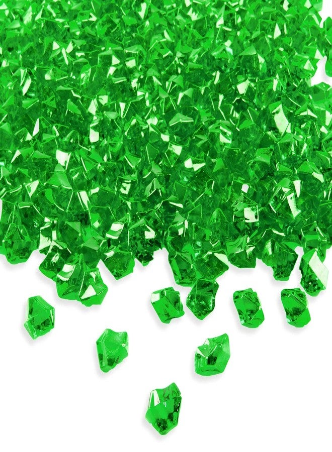Promote Trader Pack of 100 Gram Acrylic Diamonds Faux Crystals for Home Decor Succulent Plant Stones Decorative Stones for Plant Pot Aquarium Fish Tank Landscaping Vase Fillers(Green) - Image 2