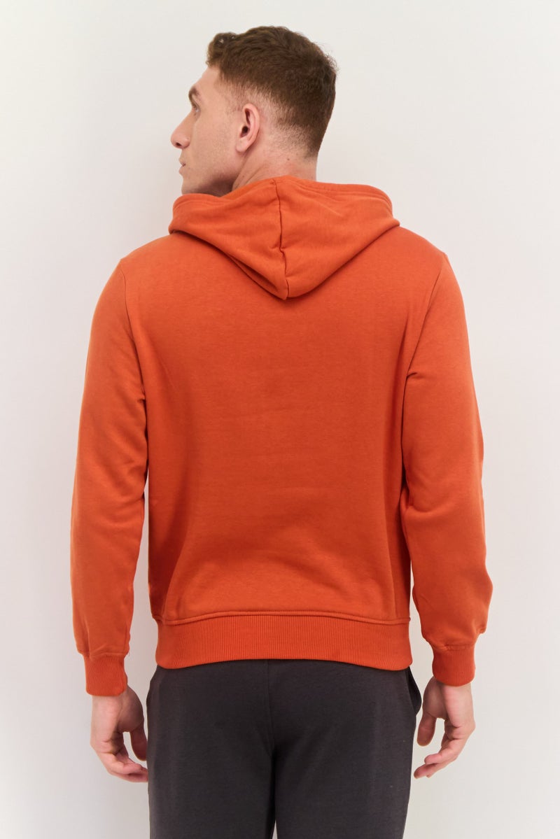 SKECHERS Men Sportswear Fit  Graphic Print Long Sleeves Outdoor Sweatshirt, Orange  - Image 3