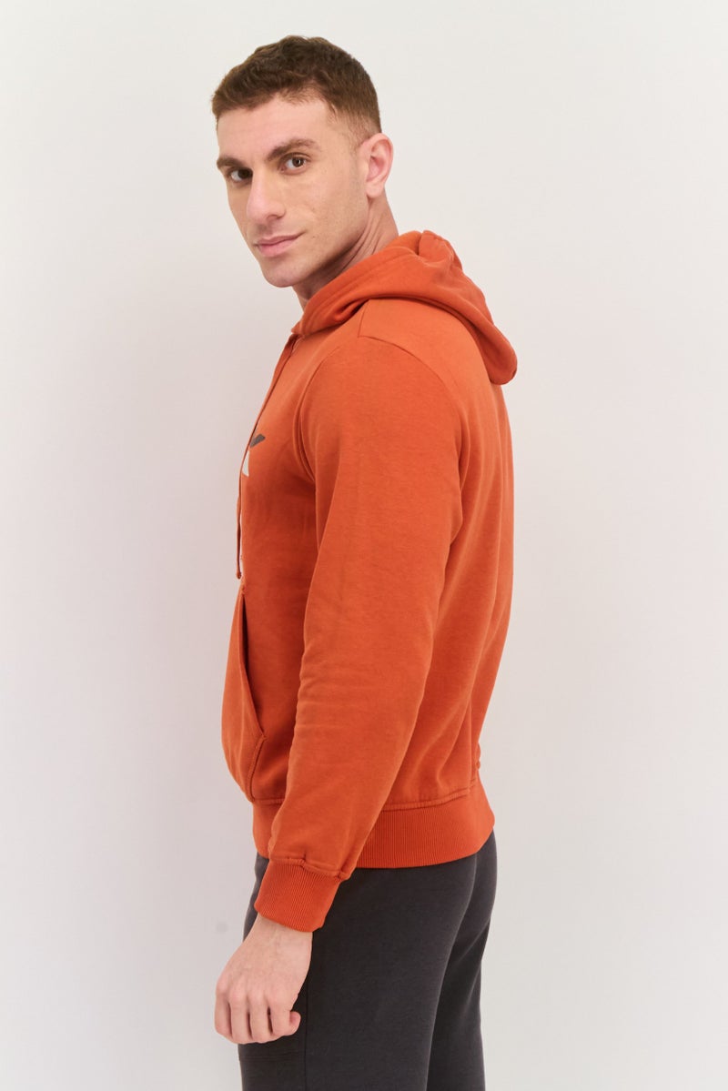 SKECHERS Men Sportswear Fit  Graphic Print Long Sleeves Outdoor Sweatshirt, Orange  - Image 2
